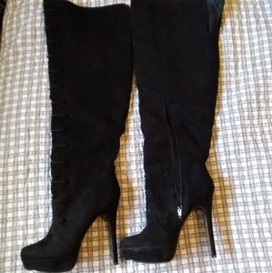 Size 8 6 inch thigh high boots
